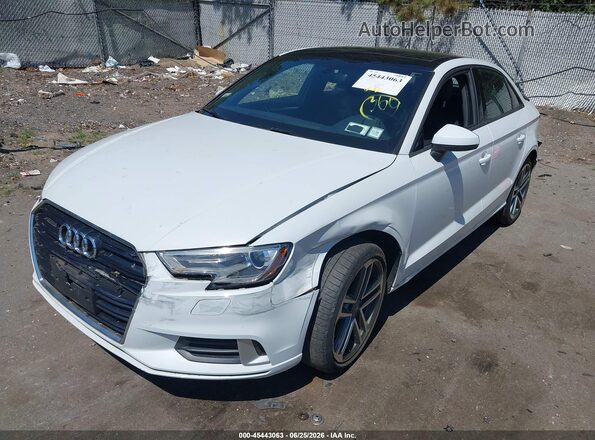 WAUBEGFF7K1016611 2019 AUDI A3 White Առջևի ձախ երեք քառորդ տեսարան