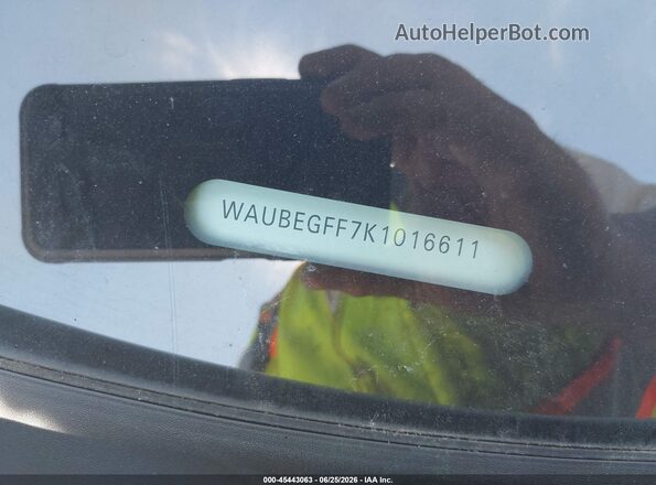 WAUBEGFF7K1016611 2019 AUDI A3 White 