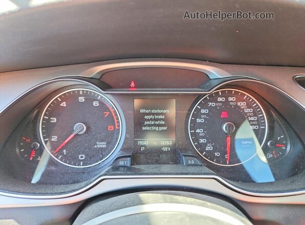 WAUBFAFL0GN009497 2016 AUDI A4 Серебряный Вид щитка приборов