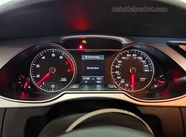 WAUBFAFL6GN015191 2016 AUDI A4 White Вид щитка приладів