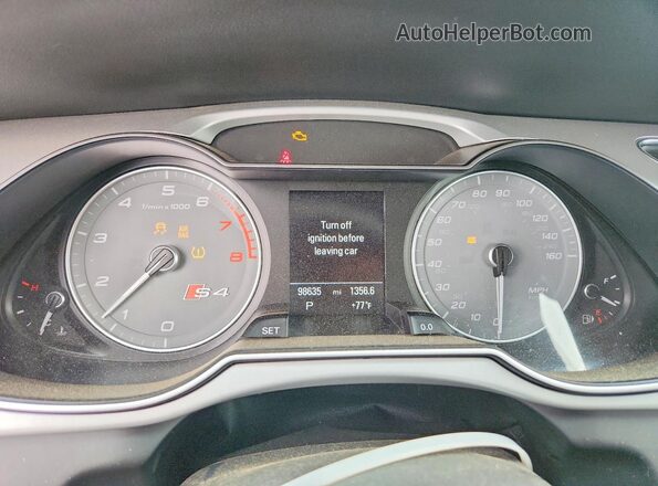 WAUBGAFL1GA002854 2016 AUDI S4 Blue Widok zestawu wskaźników