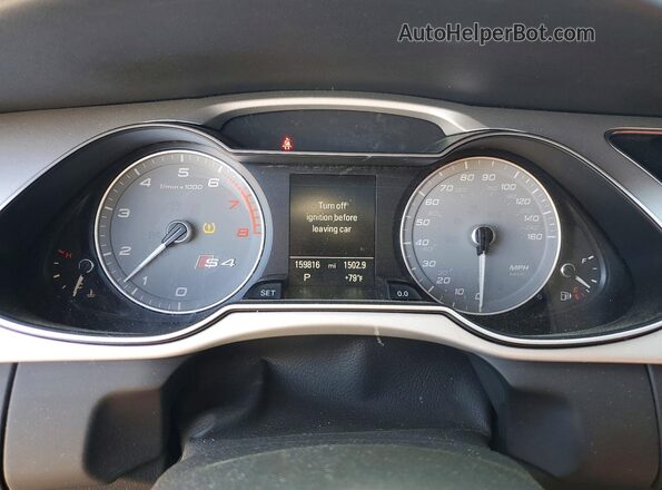 WAUBGAFL3GA008218 2016 AUDI S4 Black Widok zestawu wskaźników