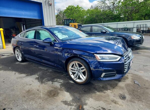 WAUBNCF53KA029517 2019 AUDI A5 Blue Передня права чверть
