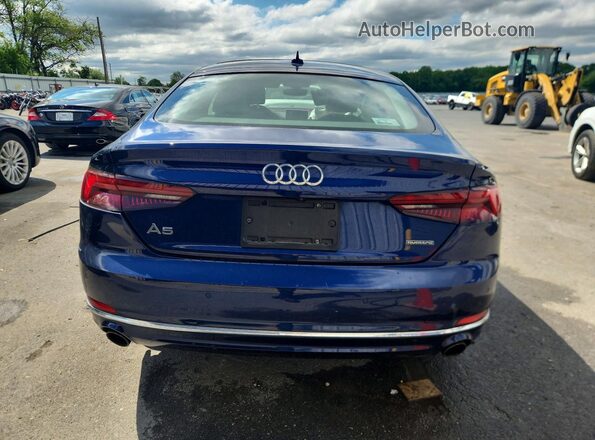 WAUBNCF53KA029517 2019 AUDI A5 Blue Вид ззаду