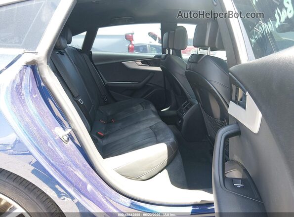WAUBNCF59JA061161 2018 AUDI A5 Blue VIN sticker view