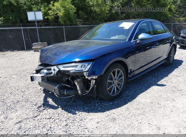 WAUC4AF41KA002111 2019 AUDI S4 Синий Передняя левая четверть