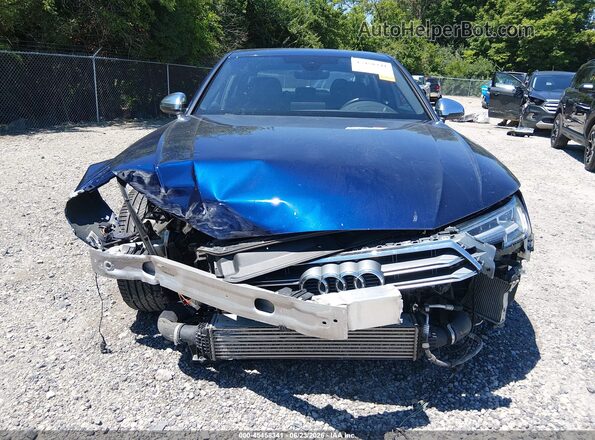 WAUC4AF41KA002111 2019 AUDI S4 Синий Вид задней части салона