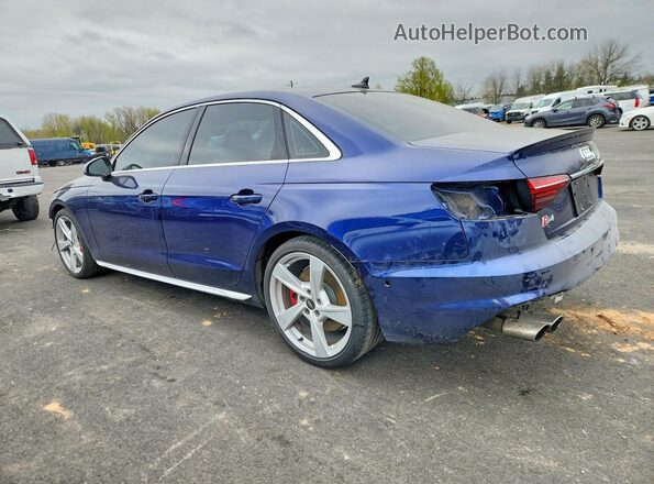 WAUC4AF42MA065141 2021 AUDI S4 Blue Հետևի ձախ