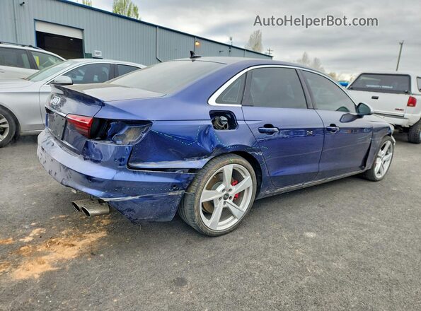 WAUC4AF42MA065141 2021 AUDI S4 Blue Հետևի աջ