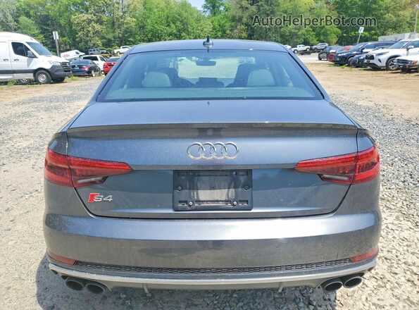 WAUC4AF44JA001386 2018 AUDI S4 Gray 
