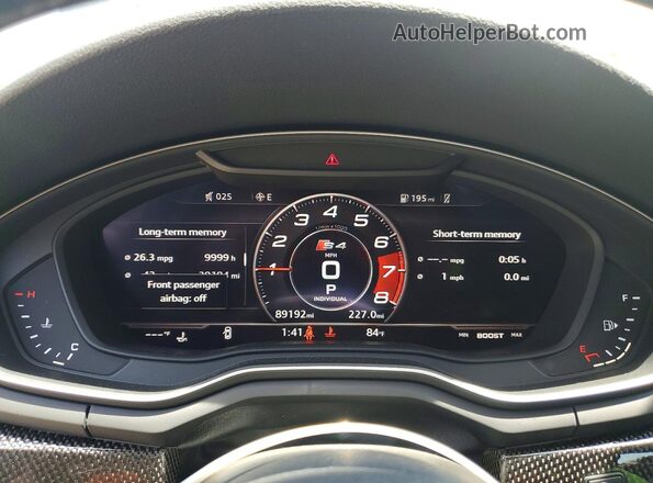 WAUC4AF44JA001386 2018 AUDI S4 Gray 