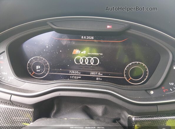 WAUC4AF44JA001470 2018 AUDI S4 Черный Вид задних сидений