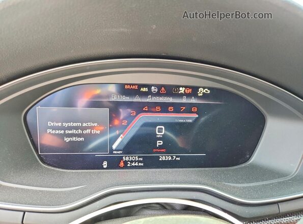 WAUC4AF44LA029787 2020 AUDI S4 Серый Вид щитка приборов