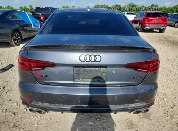 WAUC4AF45JA065520 2018 AUDI S4 Gray Вид ззаду
