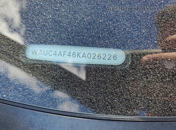 WAUC4AF46KA026226 2019 AUDI S4 Gray 