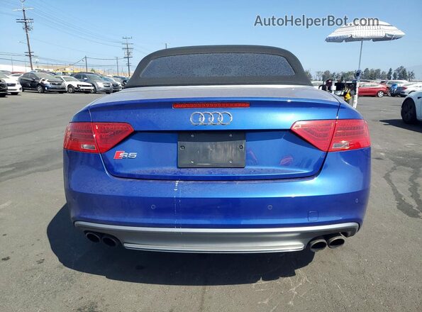 WAUC4AFH9HN000417 2017 AUDI S5 Blue უკანა ხედი