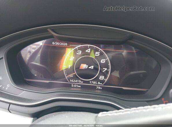 WAUC4BF49JA011871 2018 AUDI S4 Gray უკანა სავარძლების ხედი