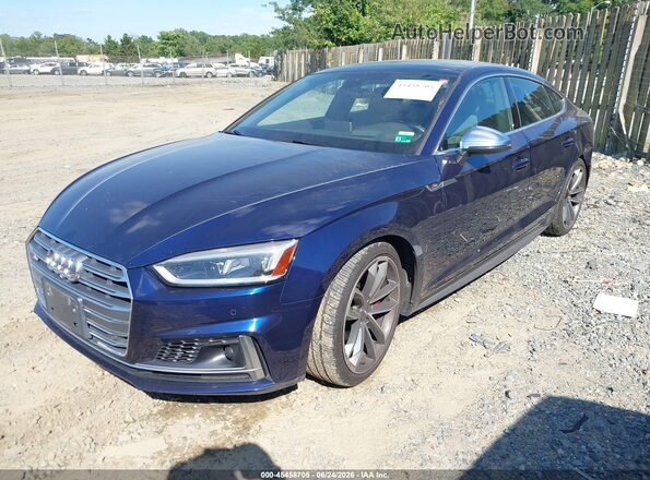 WAUC4CF51JA009479 2018 AUDI S5 Blue Vista tres cuartos delantera izquierda