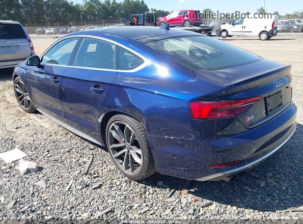 WAUC4CF51JA009479 2018 AUDI S5 Blue Trasero izquierdo