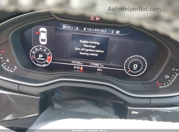 WAUC4CF51JA009479 2018 AUDI S5 Blue Vista de los asientos traseros