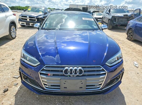 WAUC4CF51JA127371 2018 AUDI S5 Blue Front view