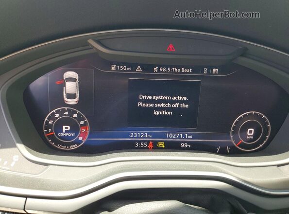 WAUC4CF51JA127371 2018 AUDI S5 Blue Instrument cluster view