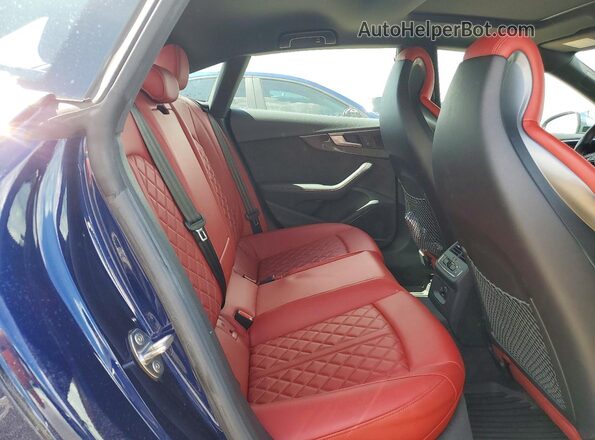 WAUC4CF51JA127371 2018 AUDI S5 Blue Rear seats view