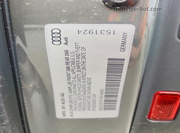 WAUC4CF51RA104653 2024 AUDI S5 Gray VIN կոդի պիտակի տեսք