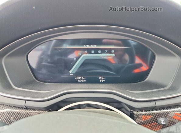 WAUC4CF53PA018256 2023 AUDI S5 Black Vista del cuadro de instrumentos