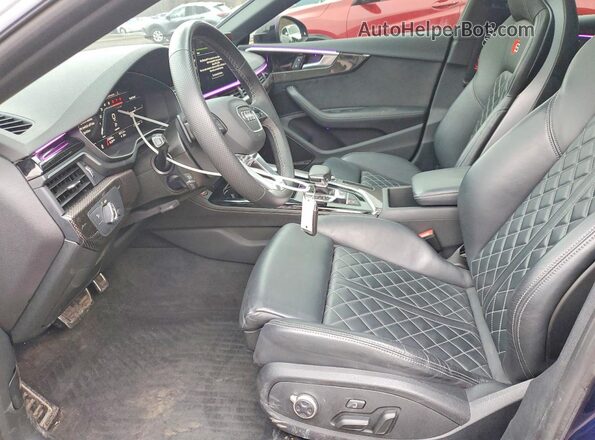 WAUC4CF56NA035050 2022 AUDI S5 Blue წინა სალონის ხედი