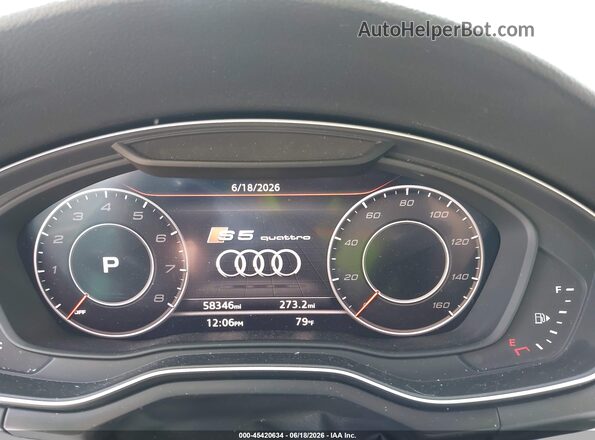 WAUC4CF5XJA120595 2018 AUDI S5 Green Widok tylnych siedzeń