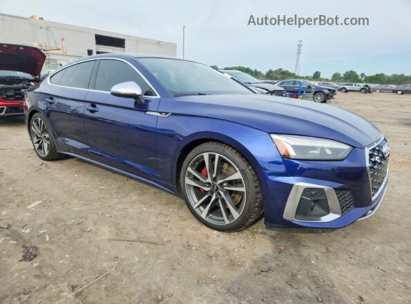 WAUC4CF5XMA043702 2021 AUDI S5 Blue Առջևի աջ