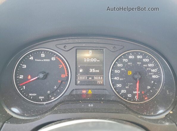 WAUC7GFF7G1058735 2016 AUDI A3 Black Вид щитка приладів