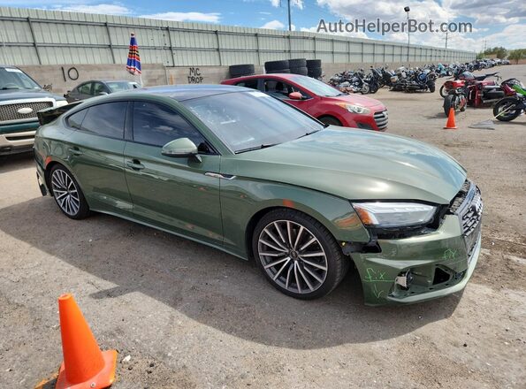 WAUCBCF54PA027957 2023 AUDI A5 Зеленый Передняя правая четверть