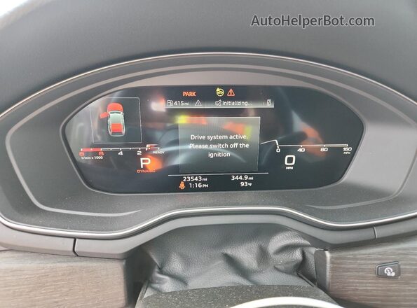 WAUCBCF54PA027957 2023 AUDI A5 Зеленый Вид щитка приборов