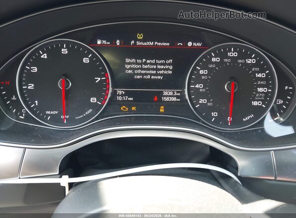 WAUCFAFC3GN111428 2016 AUDI A6 Black Вид задніх сидінь