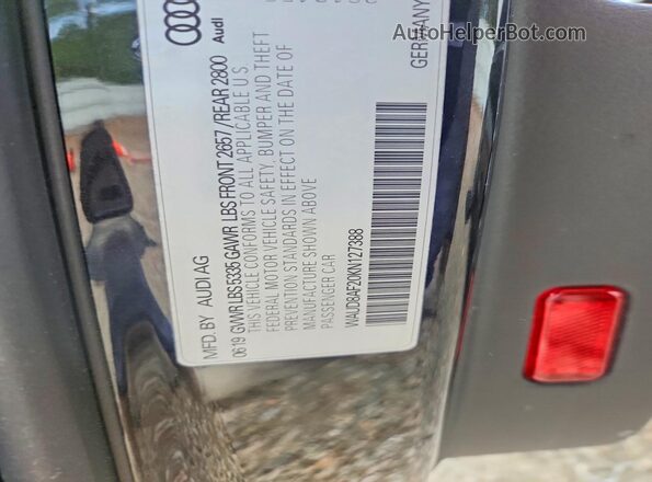 WAUD8AF20KN127388 2019 AUDI A6 Black 