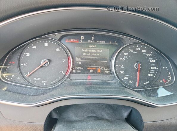 WAUD8AF27LN059494 2020 AUDI A6 White Вид щитка приладів