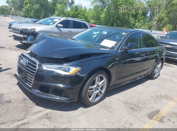 WAUD8AFC7HN042341 2017 AUDI A6 Black წინა მარცხენა ხედი სამი მეოთხედიდან