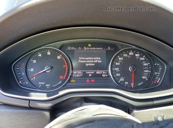 WAUDAAF40MA028344 2021 AUDI A4 Black ხელსაწყოთა პანელის ხედი