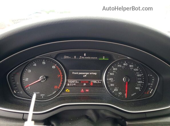 WAUDACF50MA058545 2021 AUDI A5 Blue Widok zestawu wskaźników