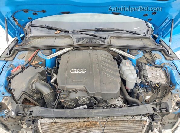 WAUDACF50MA058545 2021 AUDI A5 Blue Widok wnętrza z tyłu