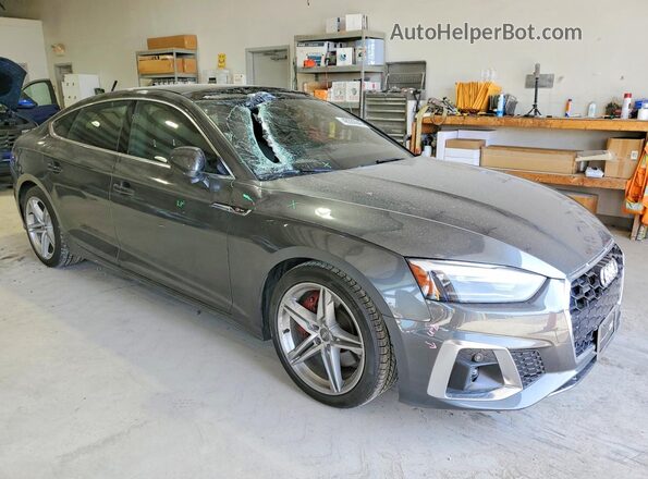 WAUDACF52MA002655 2021 AUDI A5 Серый Передняя правая четверть