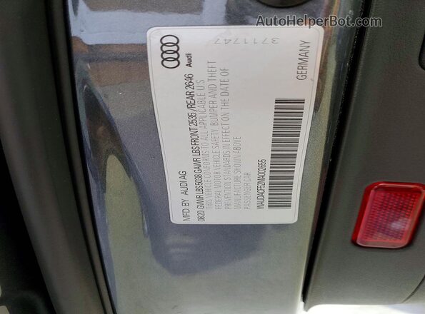 WAUDACF52MA002655 2021 AUDI A5 Серый Вид подкапотного пространства