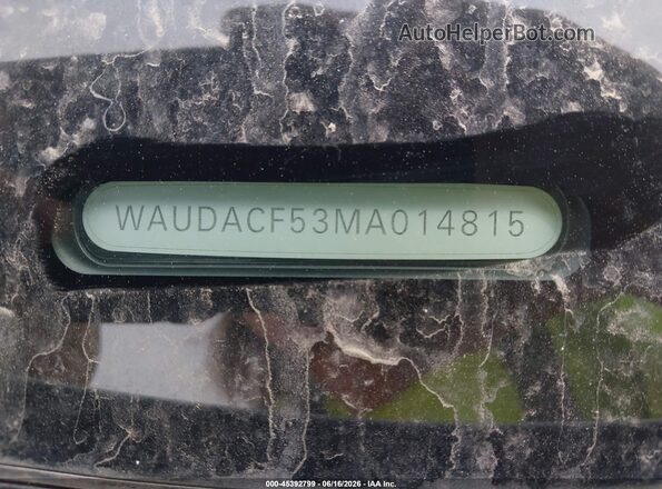 WAUDACF53MA014815 2021 AUDI OTHER White Вид підкапотного простору