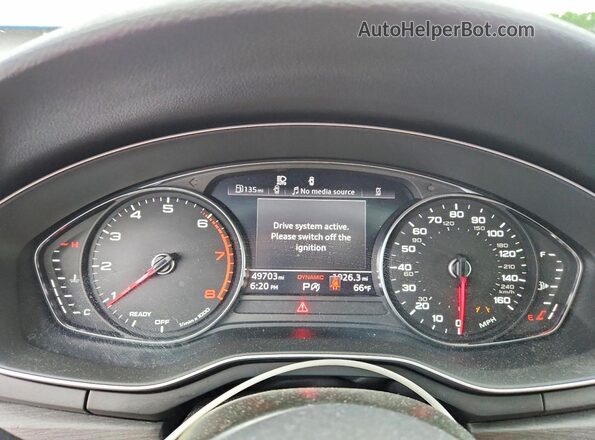 WAUDACF53MA038063 2021 AUDI A5 White ხელსაწყოთა პანელის ხედი