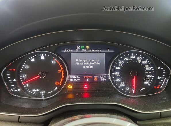 WAUDACF53NA008756 2022 AUDI A5 White ხელსაწყოთა პანელის ხედი