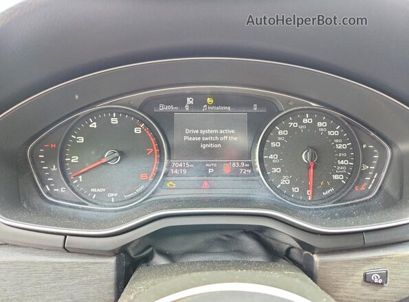 WAUDACF54MA017206 2021 AUDI A5 Black Vista del cuadro de instrumentos