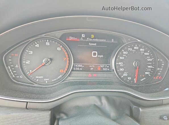 WAUDACF54NA008829 2022 AUDI A5 White Սարքավորումների վահանակի տեսք