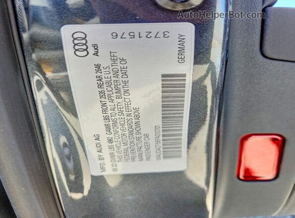WAUDACF56PA010701 2023 AUDI A5 Charcoal Շարժիչի բաժամունքի տեսք